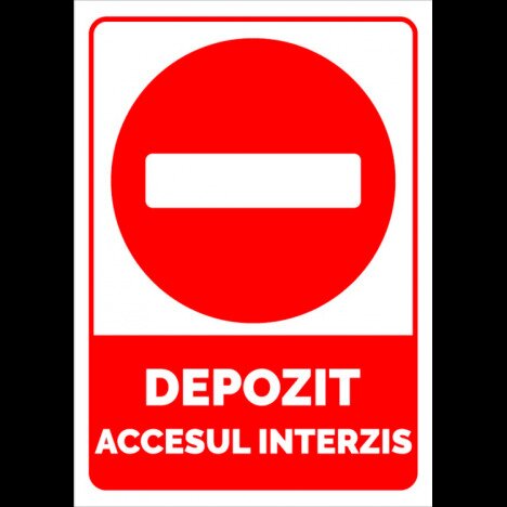 indicator de securitate pentru accesul interzis depozit